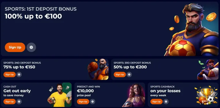 Nine9 Casino welcome bonus registration page